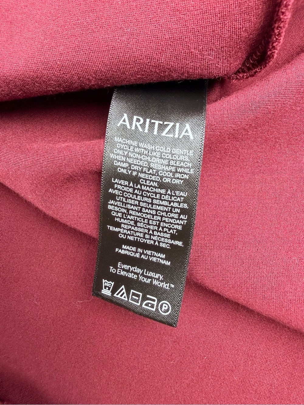 Aritzia Babaton Women’s Leda Ponte Knit Fit-&-Flare Longlseeve Dress Burgundy S - Picture 7 of 9